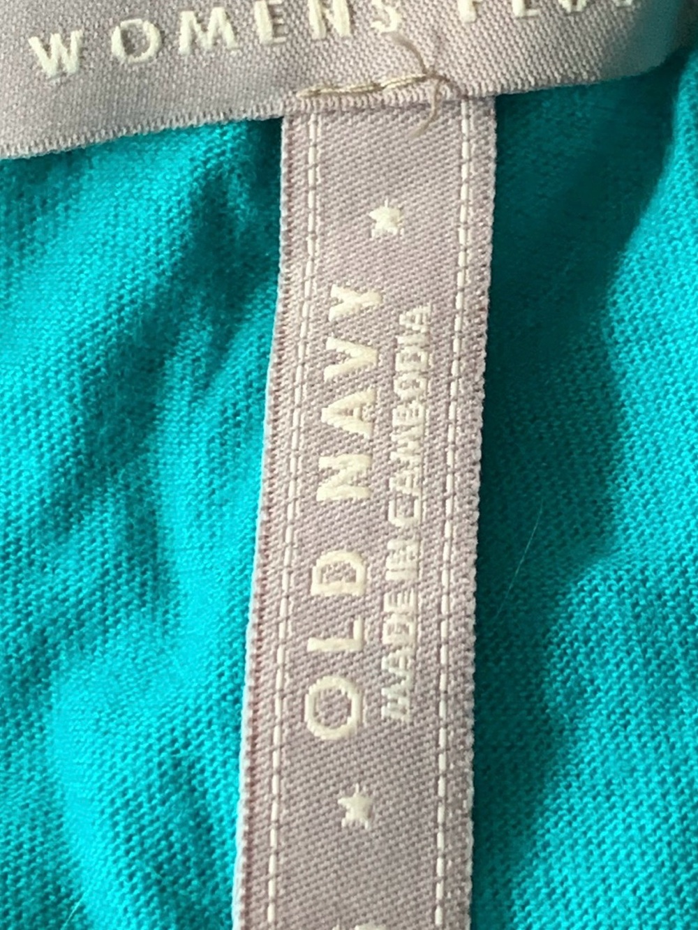 Old Navy Turquoise Ruffle Top - Picture 3 of 3